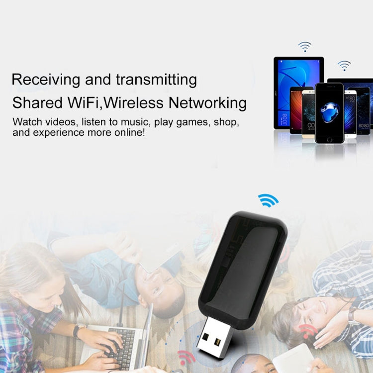 EDUP EP-AC1681 2 in 1 AC1200Mbps 2.4GHz & 5.8GHz Dual Band USB WiFi Adapter External Network Card with Bluetooth 4.1 Function, EP-AC1681 EDUP EP-AC1681 2 in 1 AC1200Mbps 2.4GHz & 5.8GHz Dual Band USB WiFi Adapter External Network Card with Bluetooth 4.1 Function, EP-AC1681